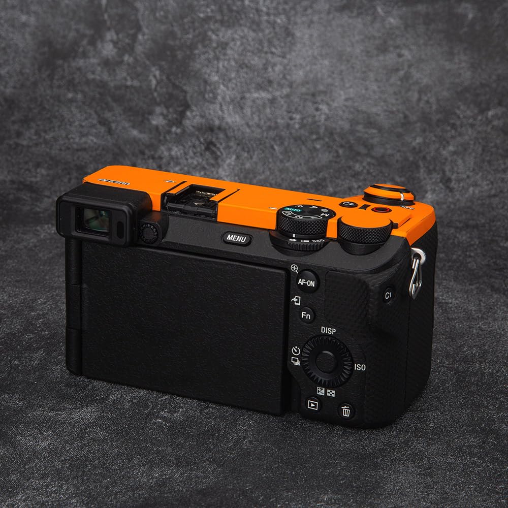 DBZZ for Sony ILCE-6700 Camera Skin Anti-Scratch Alpha 6700 Protective Sticker Cover 3M Film Body Protector A6700 (Matte Orange + Matte Black)