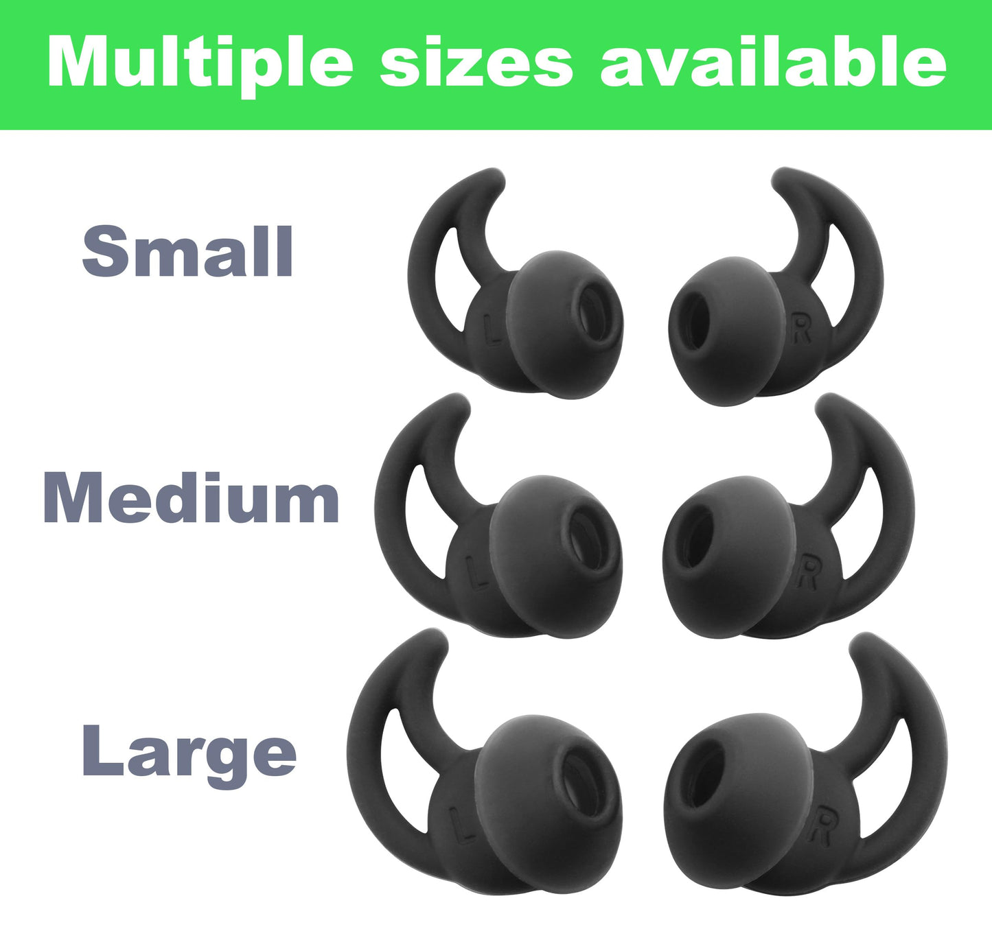 JCMOYUTY Ear Tips for Bose Proflight Series 2 Aviation Headset Replacement 6-Pack