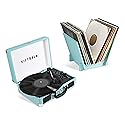 Victrola Journey + Bluetooth Suitcase Record Player with Matching Bridge Stand & Built-In Speakers - 3 Speed Vinyl Record Player, RCA Out, Headphone