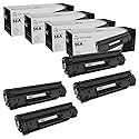 LD Products Compatible Toner Cartridge Replacement for (4-Pack, Black) HP 36A CB436A for use in LaserJet Printers M1522n MFP, M1522nf MFP, P1505