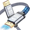 iYavvort 8K 10K 4K HDMI Cable 48Gbps 3.3FT/1M, Certified Ultra High Speed HDMI Cable Braided Cord-4K@120Hz 8K@60Hz, DTS:X, HDCP 2.2 & 2.3, HDR 10