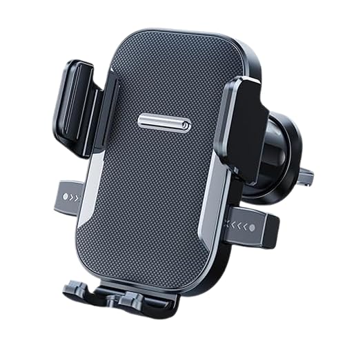 LXQTAO Car Vent Phone Holder - Universal Hands-Free Car Phone Stand, Compatible with Smartphones, 5.8-9CM Width Phones - Black Texture Car Vent Mount