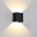 Daxng Modern Wall Sconce Dimmable 6W Hardwired, Up Down Wall Mount Lights Indoor Mini Metal LED Wall Lamp for Living Room Bedroom Hallway Decor, Warm