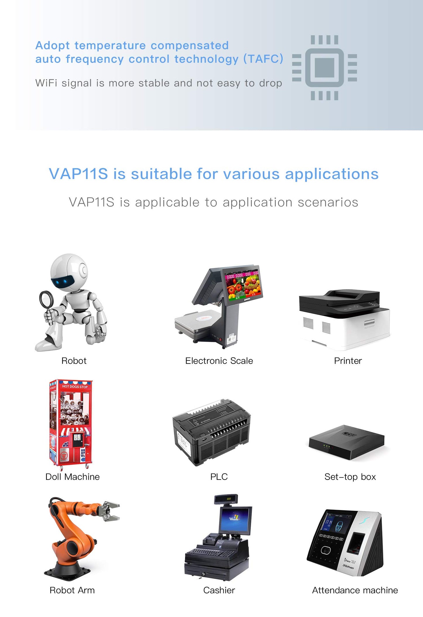 VONETS Industrial 2.4GHz WiFi Bridge Ethernet Wireless Repeater/Mini Router/WiFi Hotspot Extender/Signal Booster, USB/DC Powered, 2 RJ45 Ports