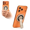 Flobber Aerospace Aluminum MagSafe Phone Stand & Magnetic Phone Grip for Desk - 360° Rotating Ring Holder - N54 Magnet Kickstand Compatible