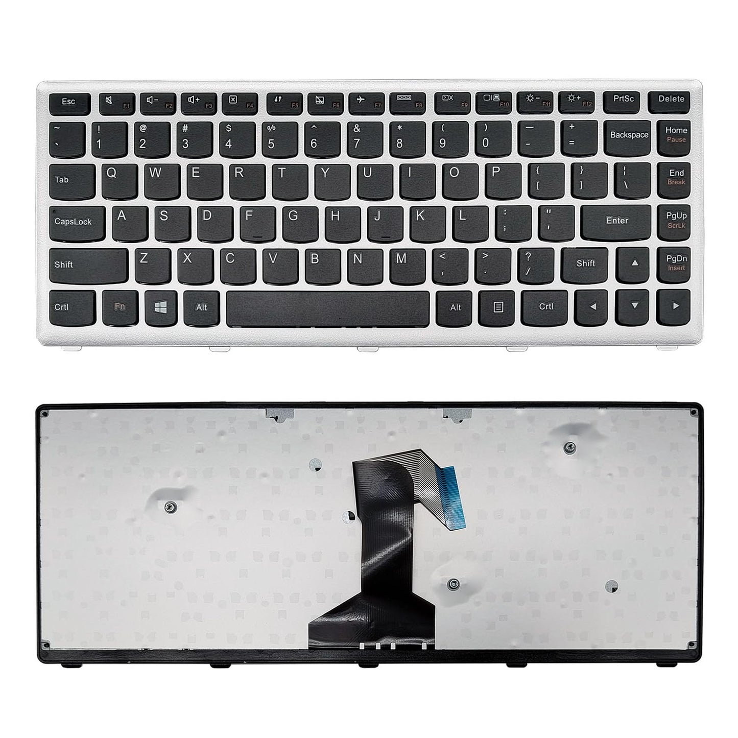 PAEBAI+ Replacement Laptop Keyboard for Lenovo IdeaPad U410 U410A US Layout