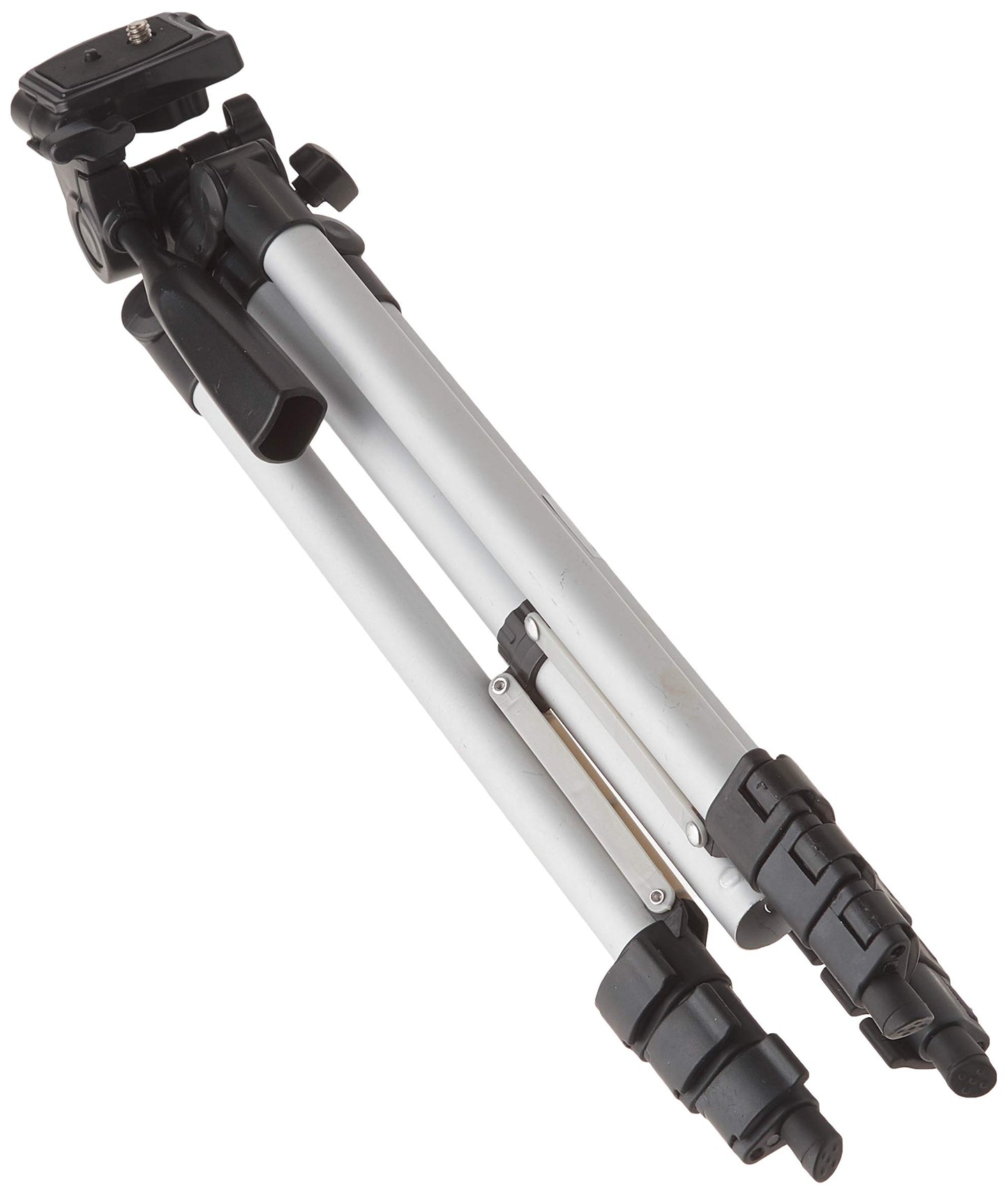 50 Inch Aluminum Camera Tripod with 3-Way Pan Head & Quick-Release Plate - Lightweight DSLR & Mirrorless Tripod with Bubble Level for Photography