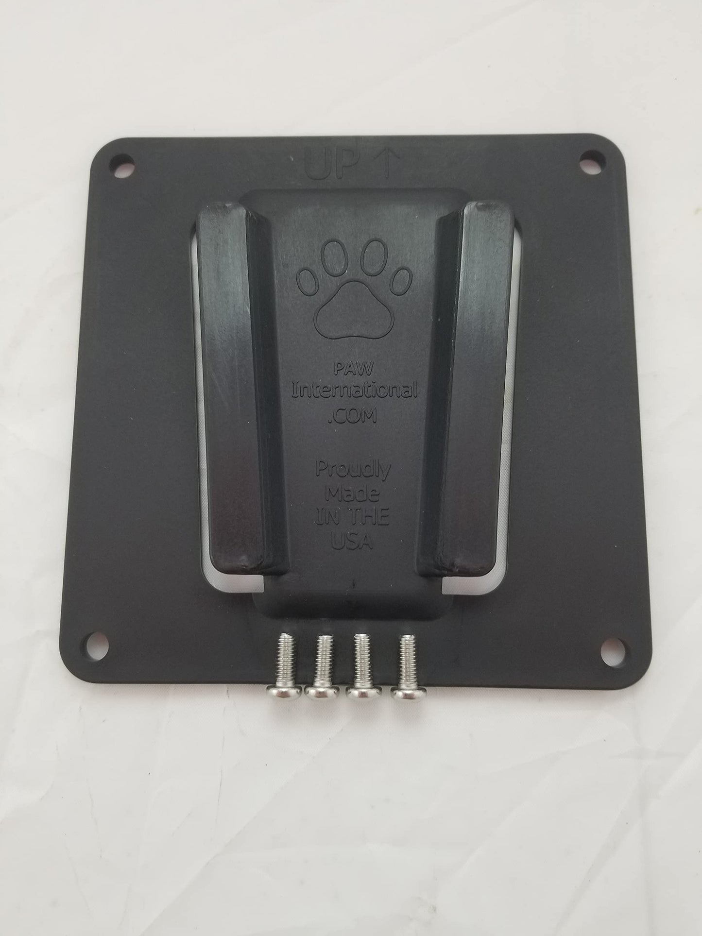 PAW International Polymer (Plastic) RV TV Bracket, White 3 Piece Set: 2-White Wall Mounts and 1-TV Bracket VESA 100x100mm (4"x4")