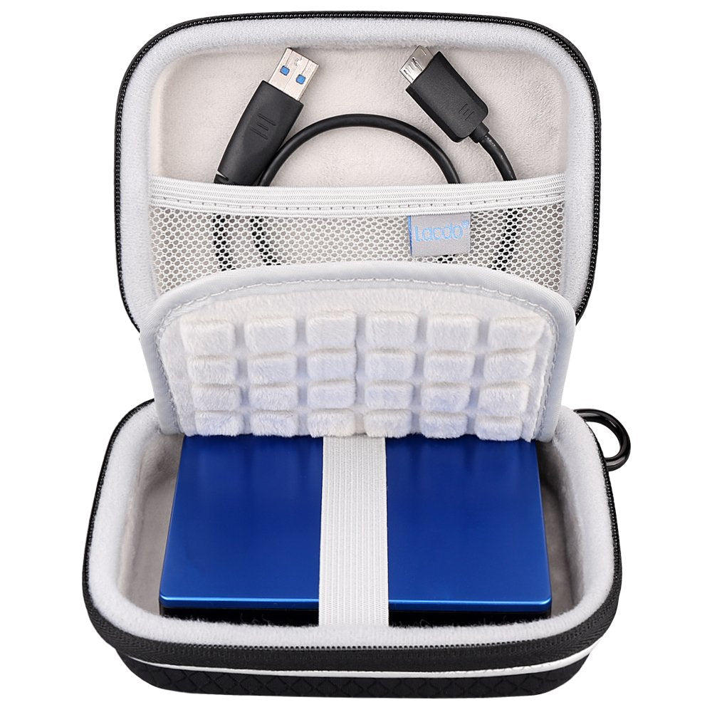 Lacdo Hard Drive Carrying Case for Western Digital WD My Passport/WD Elements/My Passport Ultra Portable External Hard Drive 1TB 2TB 3TB 4TB 5TB 6TB