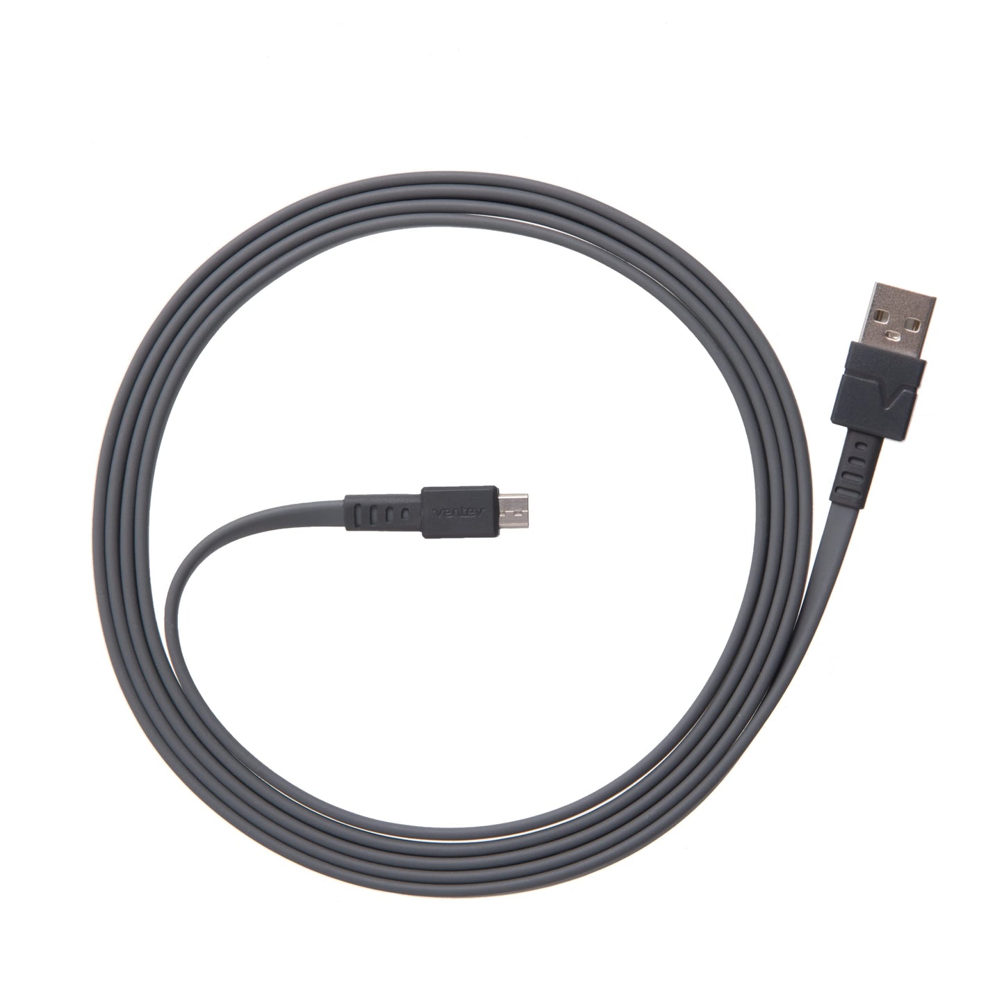 Ventev Flat USB A to Micro USB High Speed Tangle-Free 6 Foot Cable