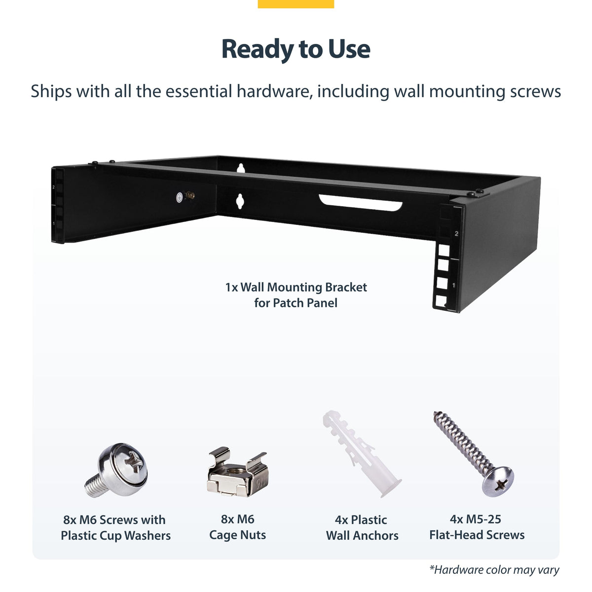 StarTech 2U 19" Wall-Mount Network Rack, 14", 77 lb (RACK-2U-14-BRACKET)