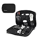 Pelican Electronic Organizer Travel Case - Portable Storage Bag with Multiple Storage Mesh Pockets for Cables, Chargers, Power Bank, AirPods - Black