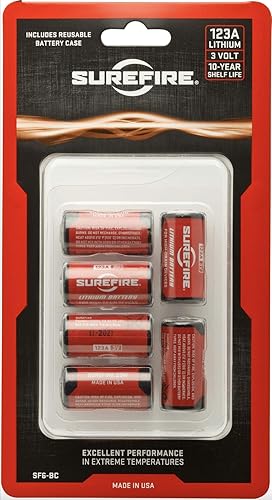 Surefire 6 Pack 123A Lithium Batteries