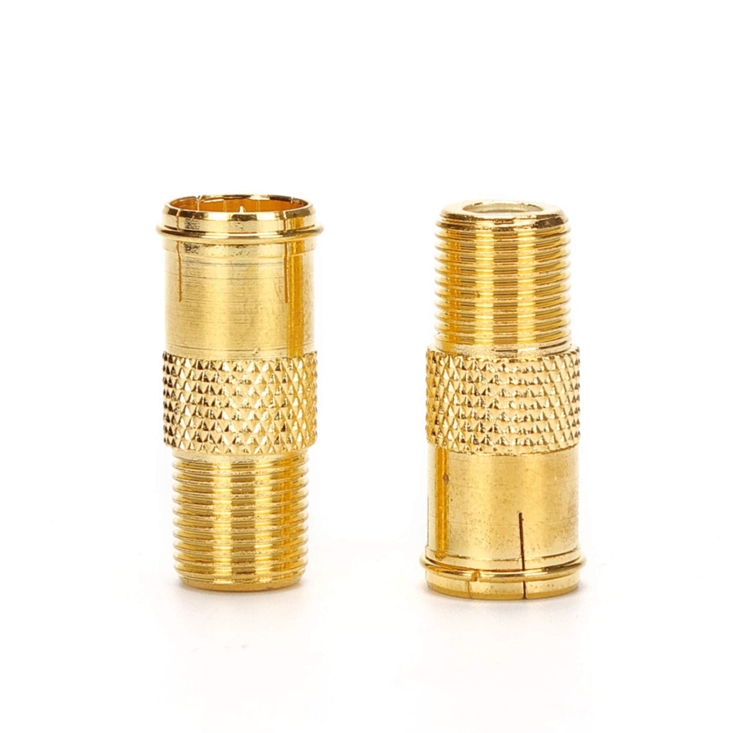 TLS.eagle RG6 Compression F Type Connector Quick Push on Coax Cable Adapter Gold Plated Pack of 5