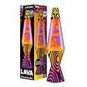 Lava® Lamp - 14.5'' Groovy Gradient Flocked Base - The Original Motion Light - Yellow Wax and Purple Liquid - Item #2015
