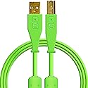 DJ TechTools Chroma Cables: Audio Optimized 1.5M USB-A to USB-B Cable (Green)