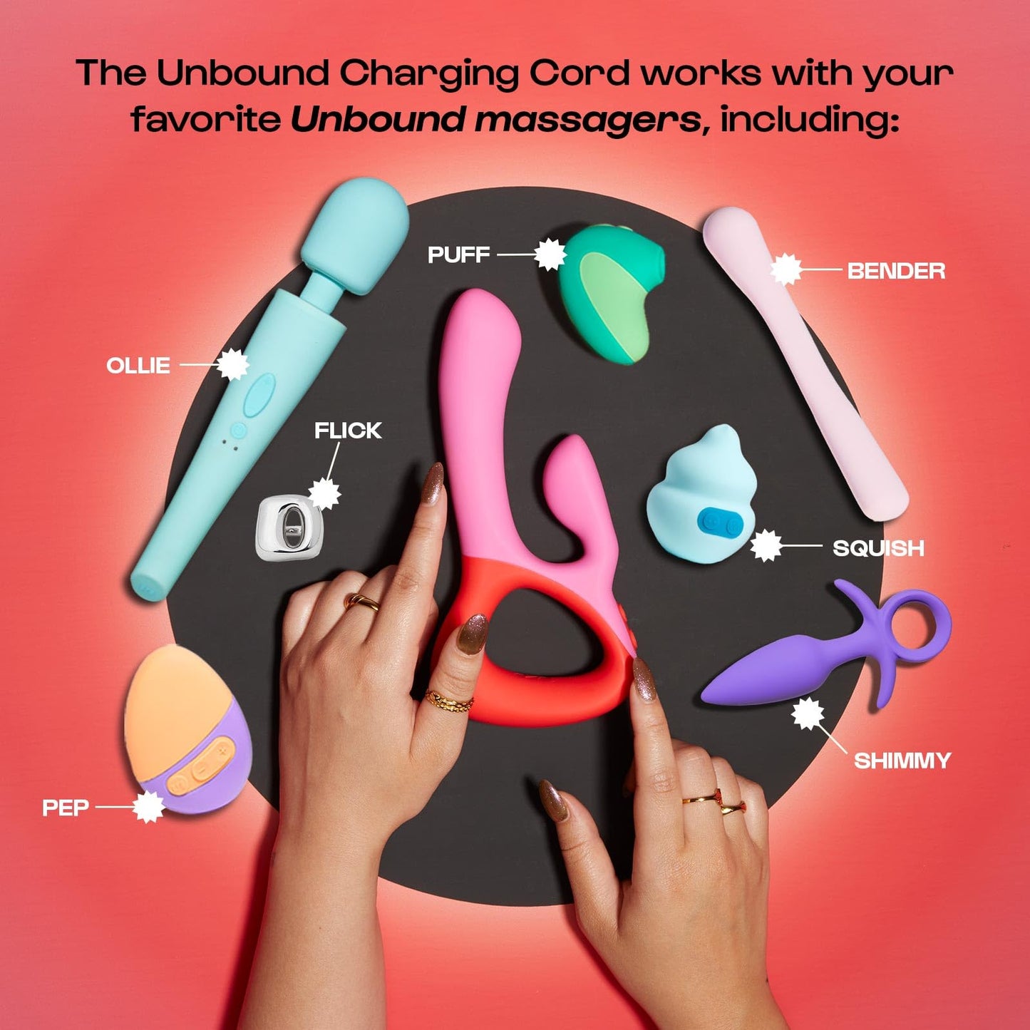 Unbound Charging Cord: Versatile Replacement Charger Only Massagers - 31 in.