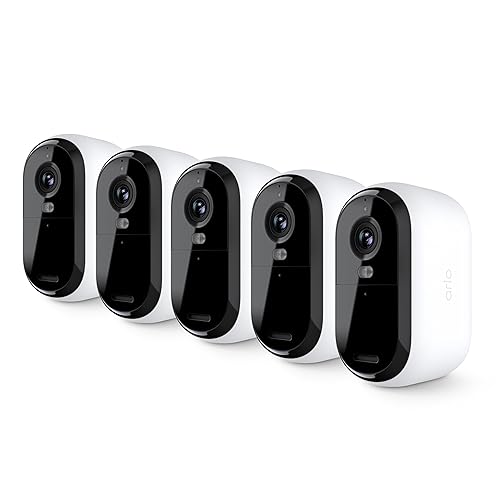 Arlo Essential Security Camera 2K | Indoor - Outdoor | 2nd Gen | Wireless with Spotlight, Live Stream, Motion, Real Time Notifications - White, 5