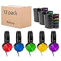 Eduvy Bulk Headphones for Classroom, 12 Pack Durable Wired School Headphones for Students. Teacher Must Haves Supplies from Elementary to College…