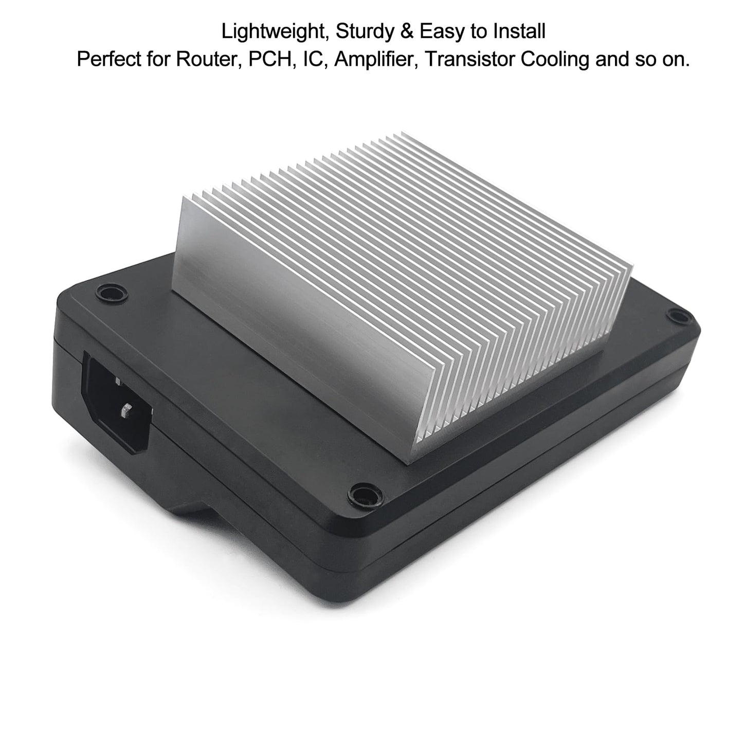 Awxlumv 80mm Aluminum Heat Sink 80x80x27mm /3.15"x3.15"x1.06" Large Heatsink Sync Circuit Board Cooler 26 Fins for Routers PCHs ICS Amplifiers