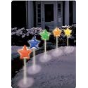 Brite Star 5 ct 23.25 in H Symphony of Lights Color Changing Light Show Star Pathmarkers