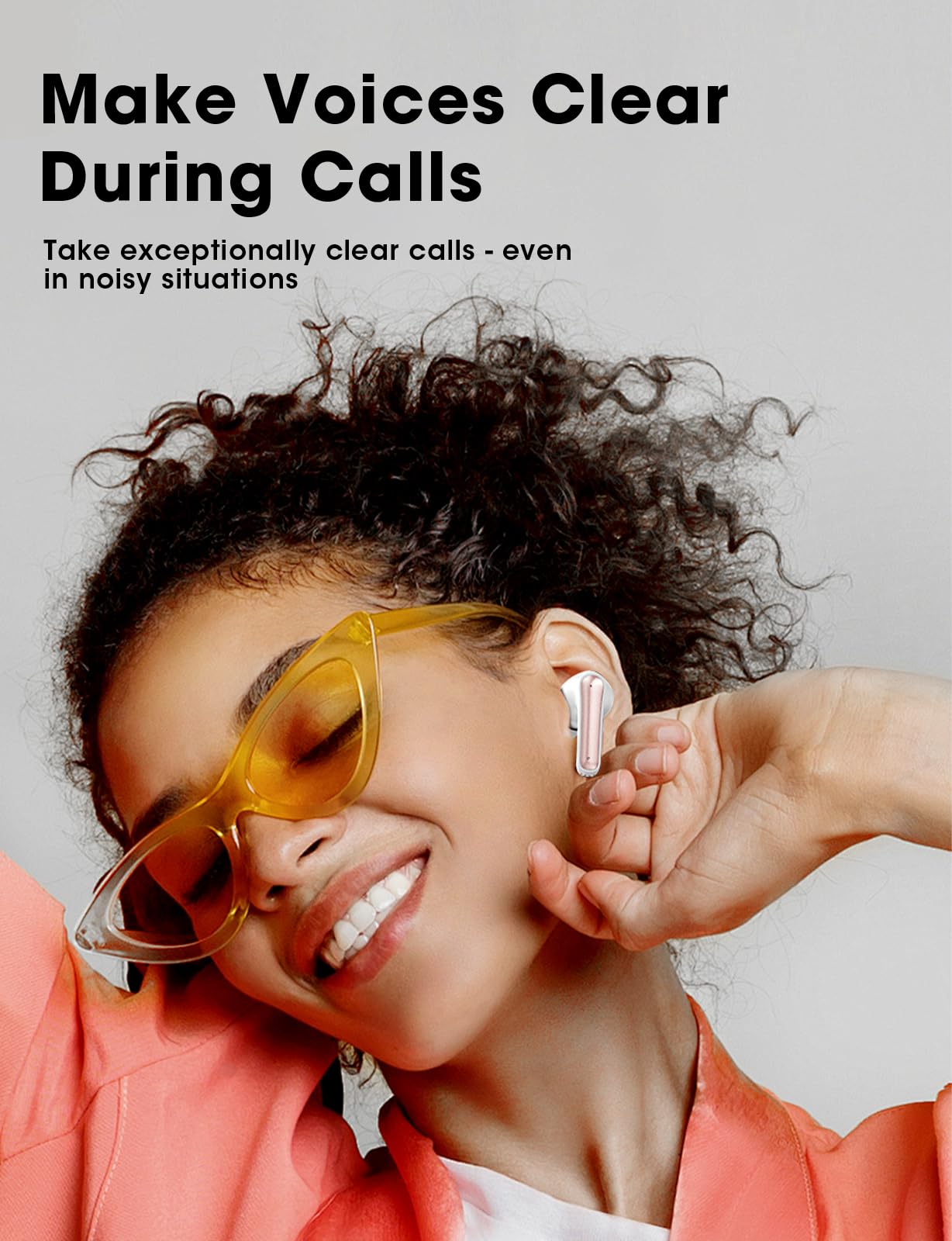 Wireless Earbuds, Hi-Fi Deep Bass Ear Buds, 48H Playtime In-Ear Headphones