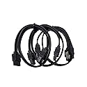 MICRO CONNECTORS 12" SATA III Straight Cable with Locking Latch (Black) 3-Pack (F03-03MSSB-3P)
