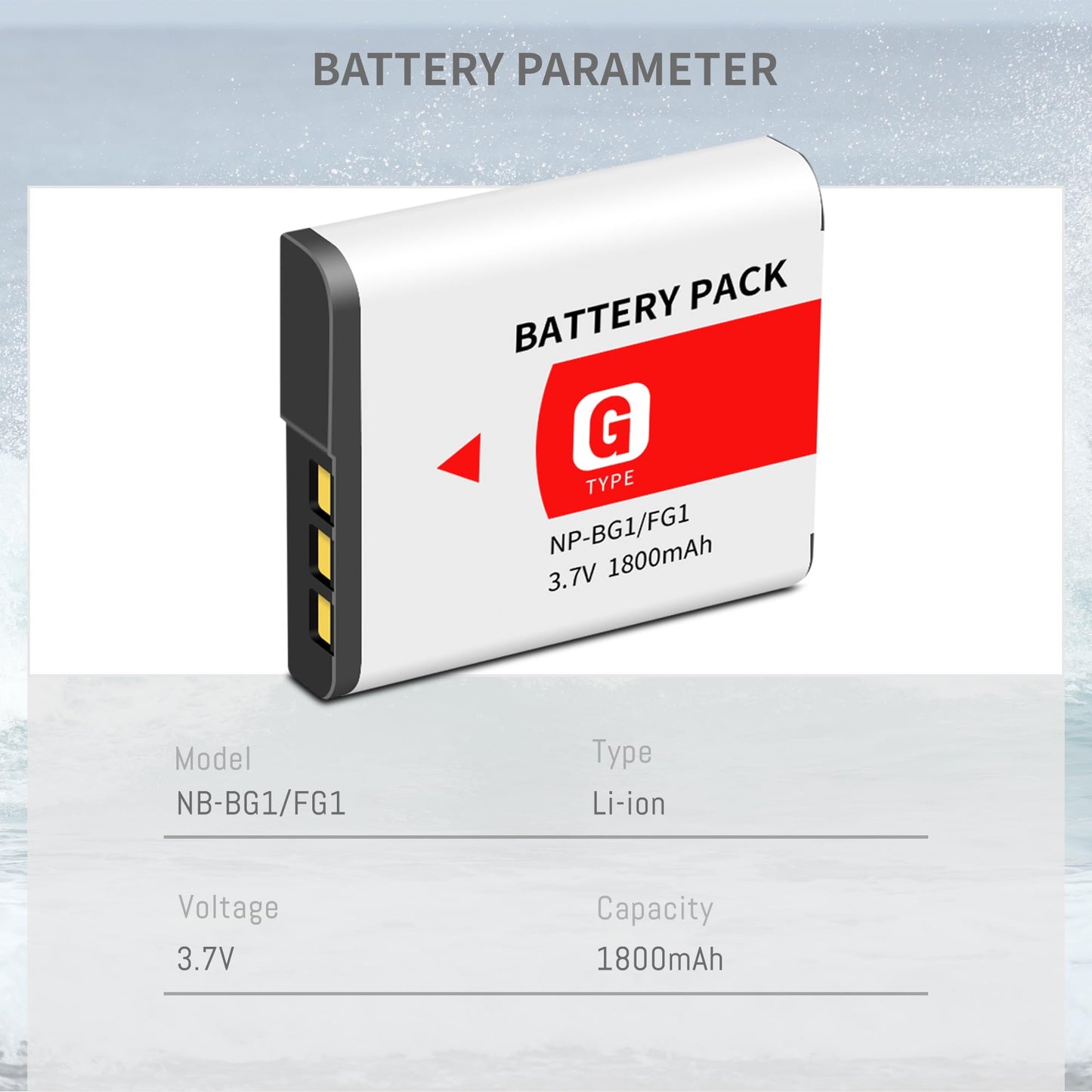 NP-BG1 NP-FG1 BG1 Battery 2-Pack with LCD Slim USB Charger Compatible for Sony Cyber-Shot DSC W130 W210 W220 W230 W275 W290 W300 H10 H50 H70 W290 HX7
