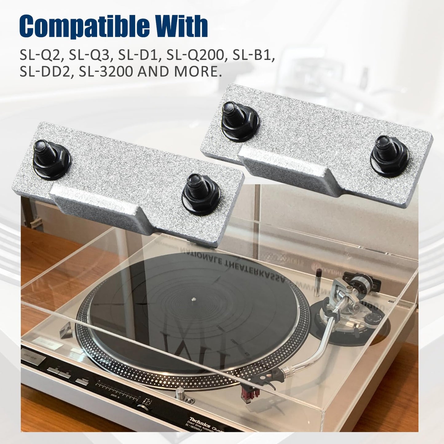 Dust Cover Hinge Repair Kit Compatible with Technics Turntables SL-D2 3200 B2 Q2 D3 1 Pair