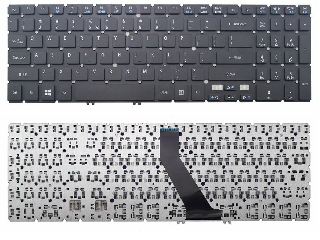 New US Black Laptop Keyboard (Without Frame) Replacement for Acer Aspire V5-571 V5-571G V5-571-6467 V5-571-6688 V5-571-6491 MS2361