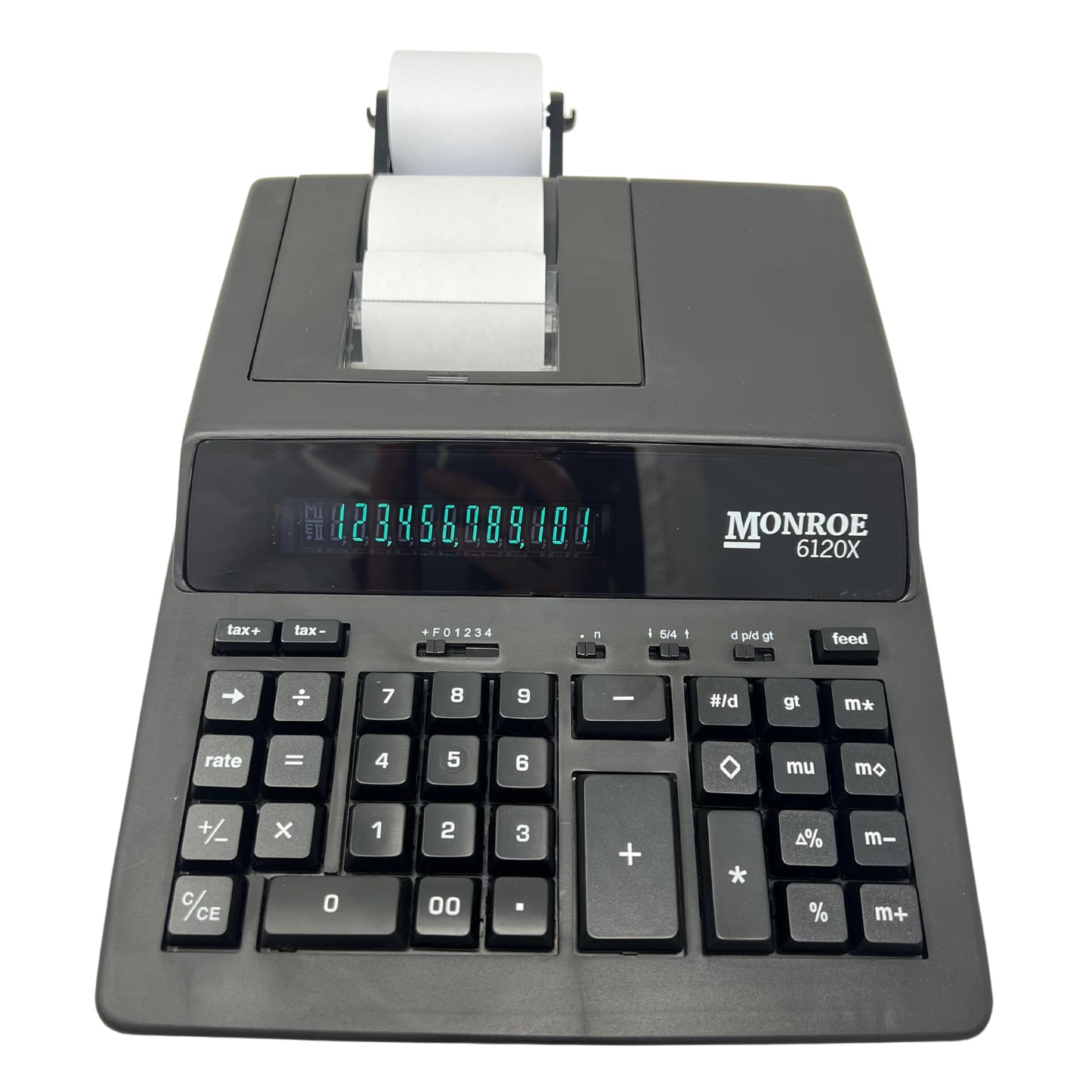 Monroe Systems for Business 6120X 12-Digit Business Medium Duty Calculator, Black
