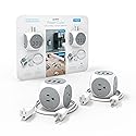 Atomi Power Cube 2-Pack - 3AC Outlets + 3 Smart USB Ports + 5-ft. Cable