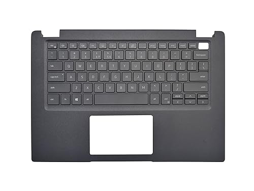 Laptop Keyboard Compatible for Dell Latitude 3410 00MC2P 0MC2P 460.0KA0A.0011 US Layout Backlit Black Palmrest Upper Cover Case