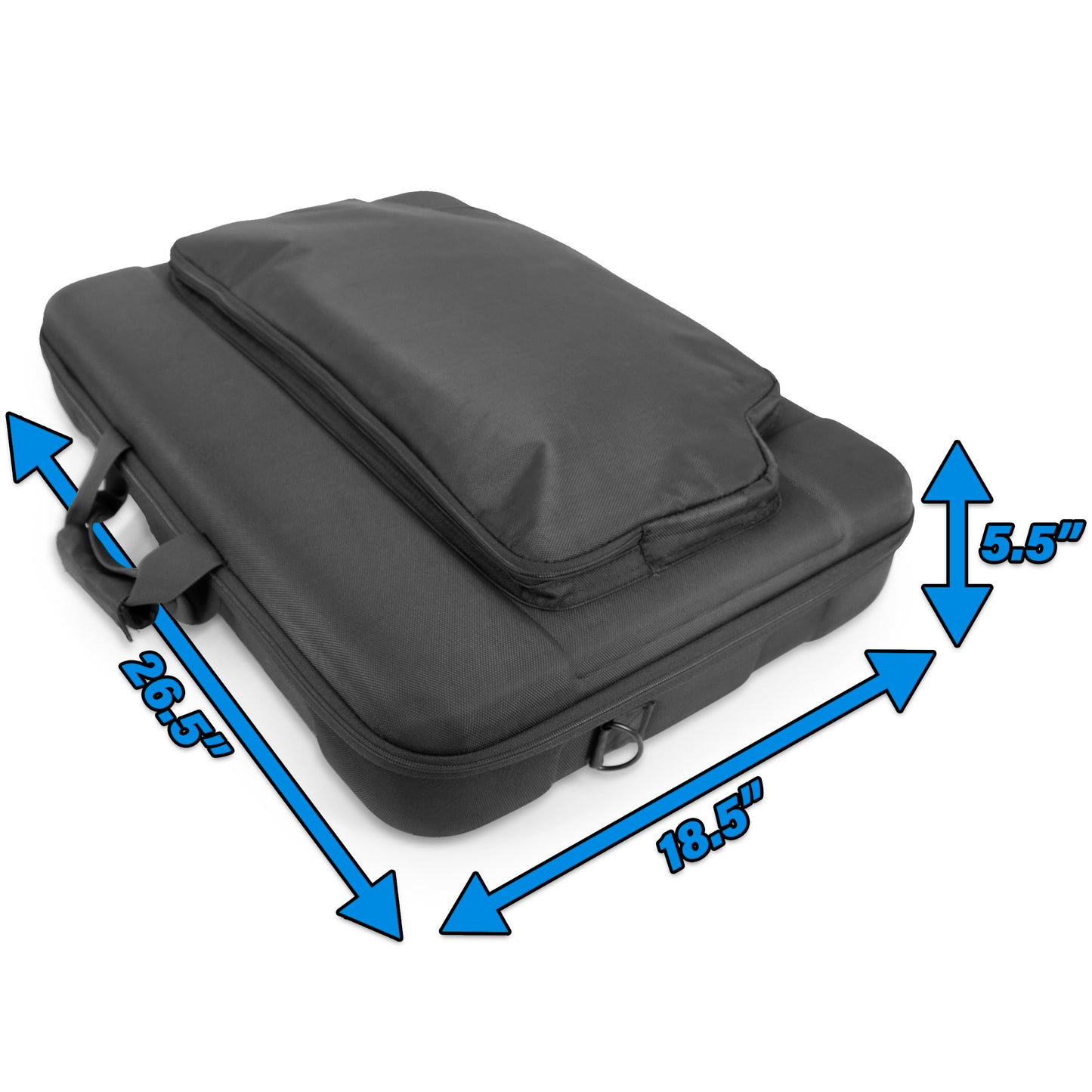 CASEMATIX Portable Monitor Case for 24-29 Inch Screens, Hard Shell EVA Travel Case for 24" 27" Gaming Monitor or Portable Display, Padded Foam Screen