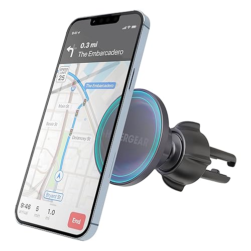 HyperGear MagSafe Magnetic Phone Holder Car Phone Holder Mount for Air Vent, Cellphone Holders Car Magnet Stand, Auto Magnetic Mount, Hands-Free