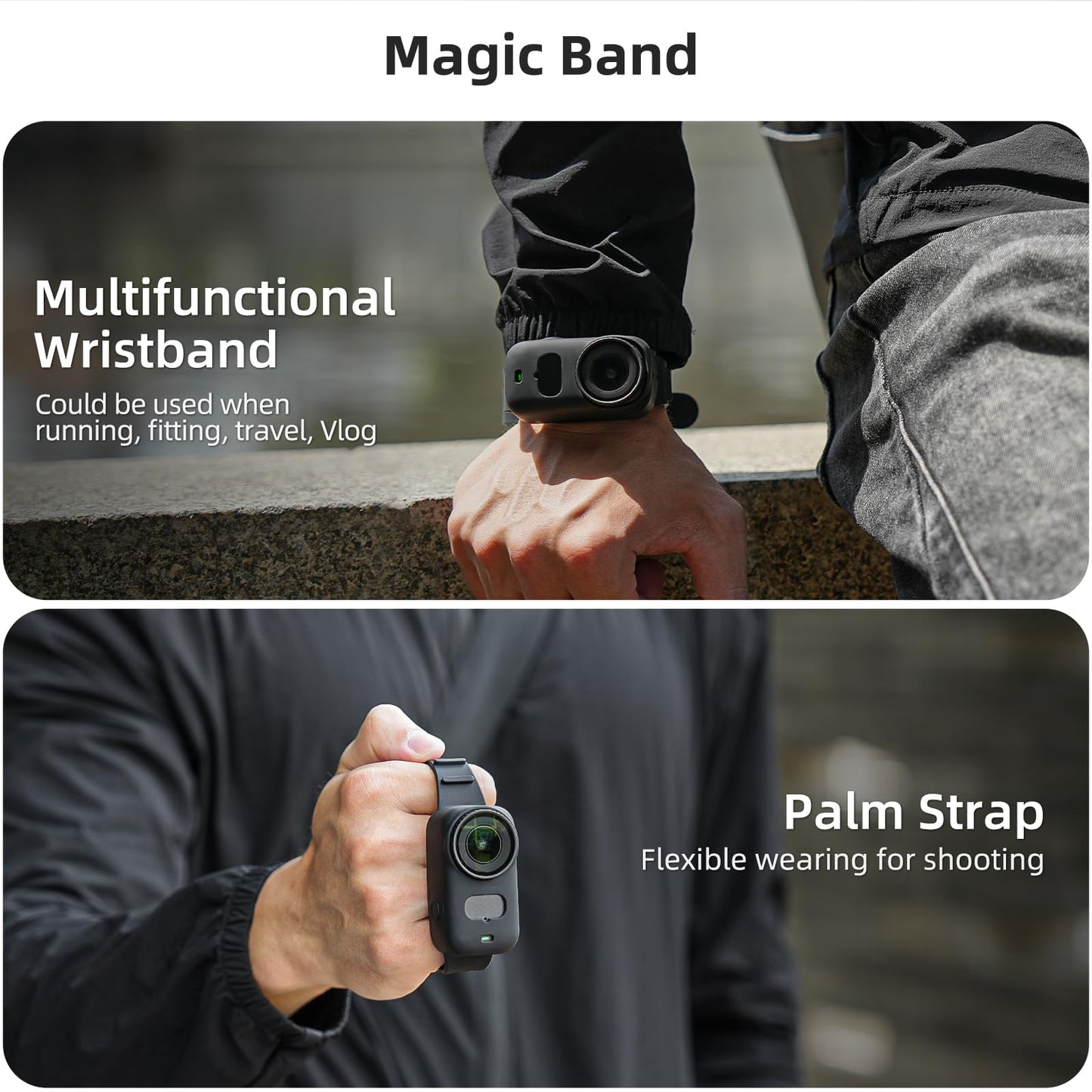Honlyn Hand Wrist Strap for DJI Osmo Nano, Osmo Nano Protection Cover Wristband Dog Cat Collar Bicycle Mounted Holder Fixed Tie Belt