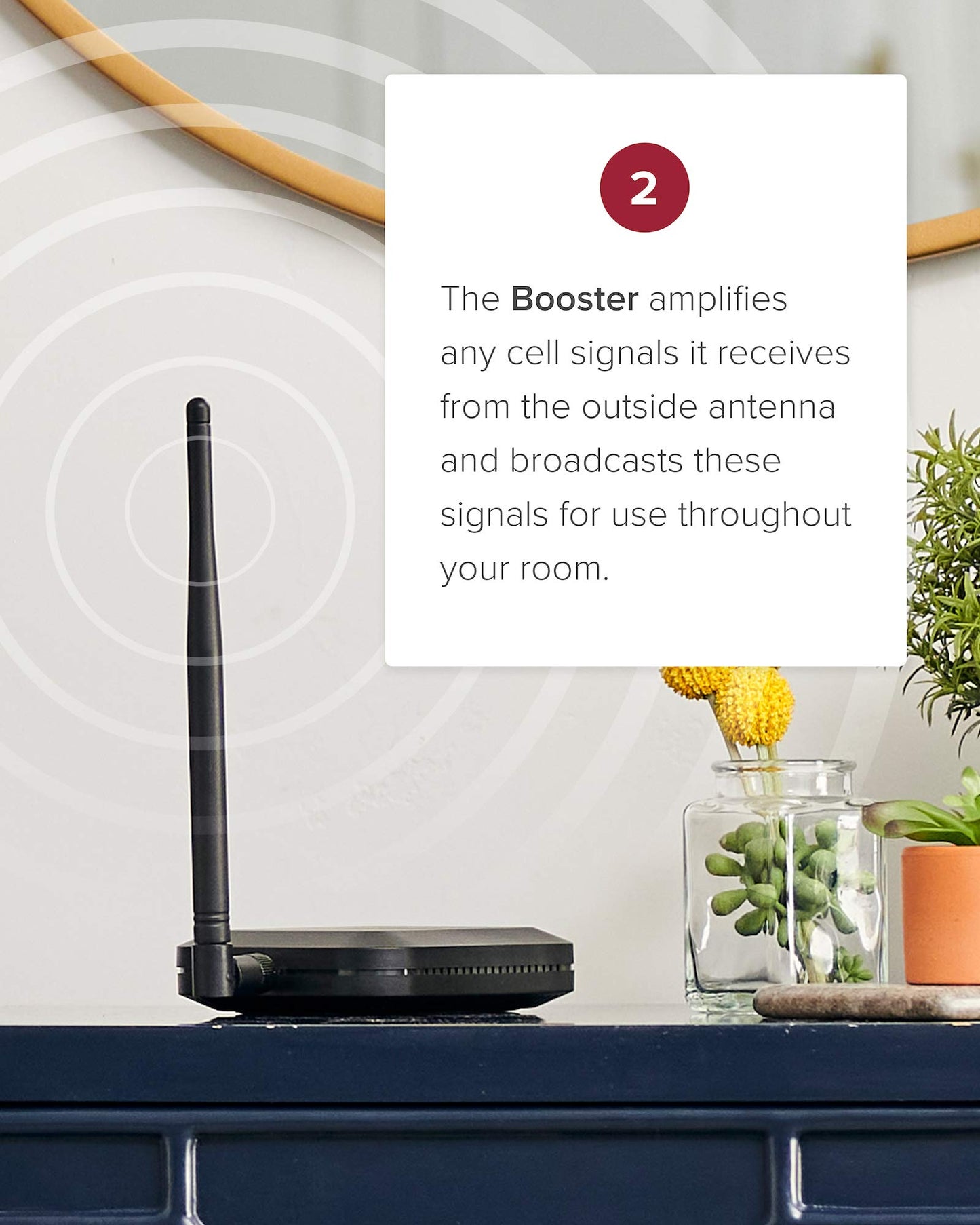 weBoost Home Studio - Cell Phone Signal Booster | Boosts 4G LTE & 5G for all U.S. & Canadian Networks - Verizon, AT&T, T-Mobile & more | Made in