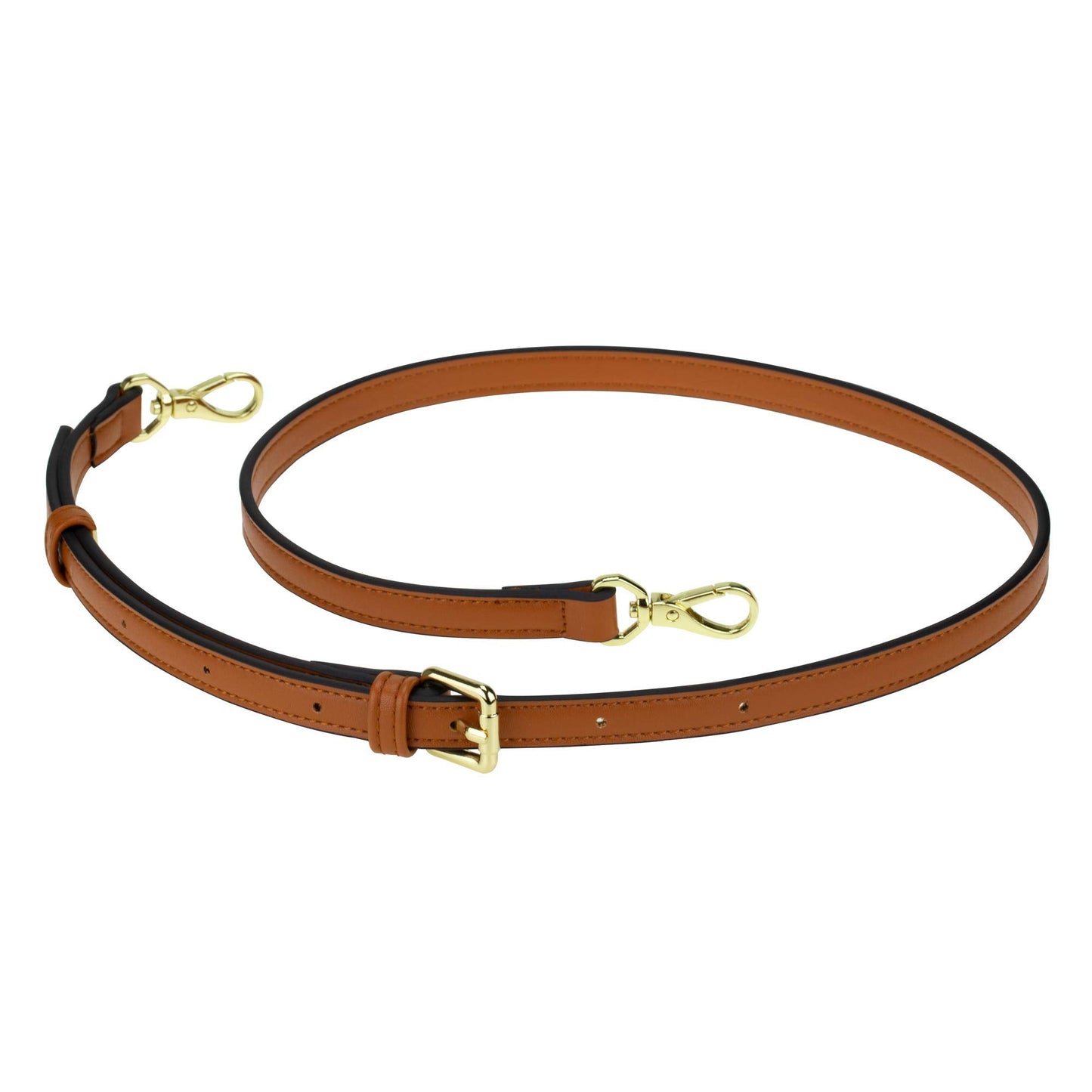 Allzedream Leather Purse Strap Replacement Crossbody Handbag Long Adjustable, Brown, M