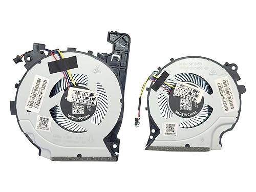 VoltaGuru New Laptop CPU + GPU Cooling Fans for HP Pavilion 15-CX, PN: L20334-001, L20335-001, DC28000KYF0, DC28000KZF0