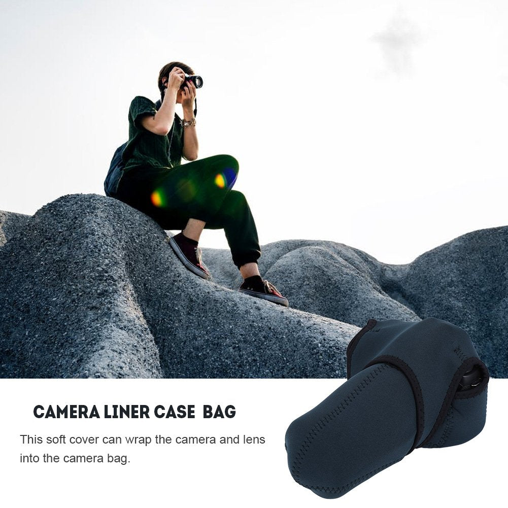 Acouto Soft Liner Camera Case Bag Lightweight Navy Sleeve Pouch for SLR DSLR Camera Digital Camera Case Sleeve