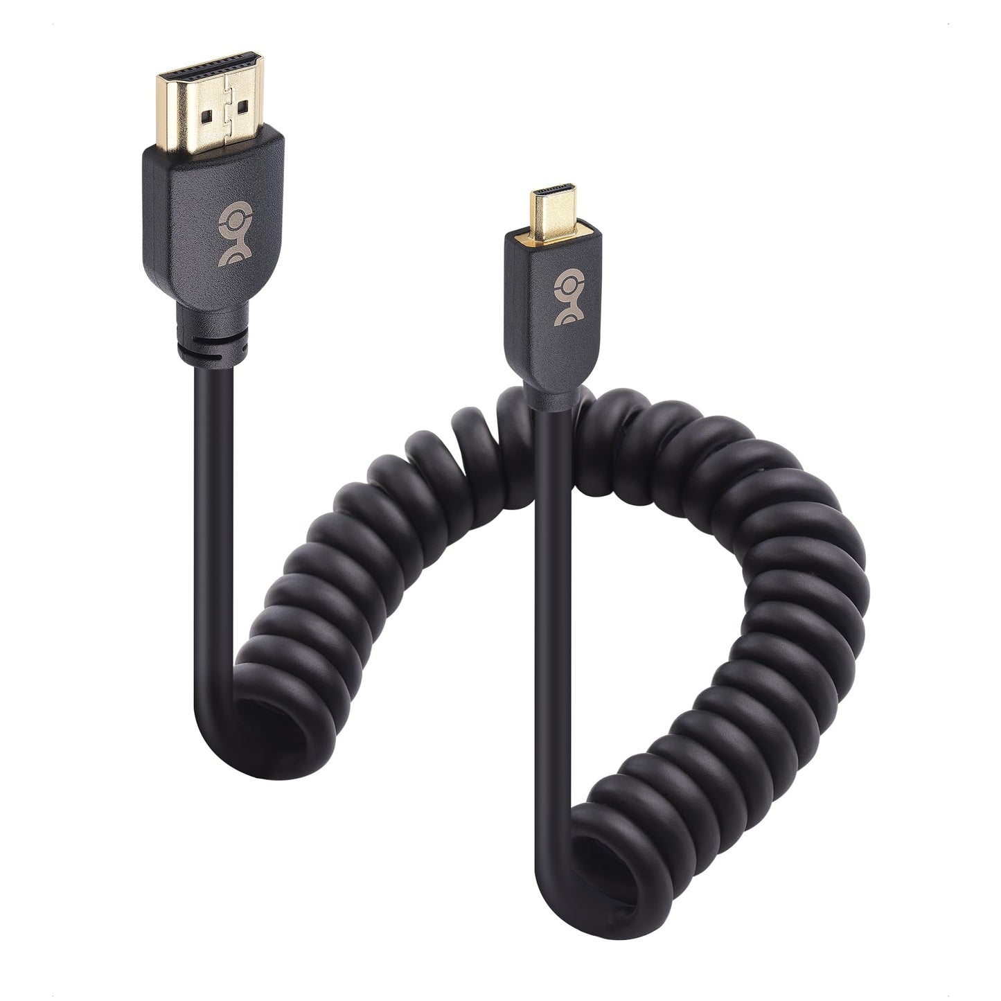 Cable Matters 48Gbps 8K Micro HDMI Coiled Cable 1-3ft with 8K@60Hz, 4K@240Hz and HDR Support, Micro HDMI Cable Coiled for Laptops, Cameras, DSLRs