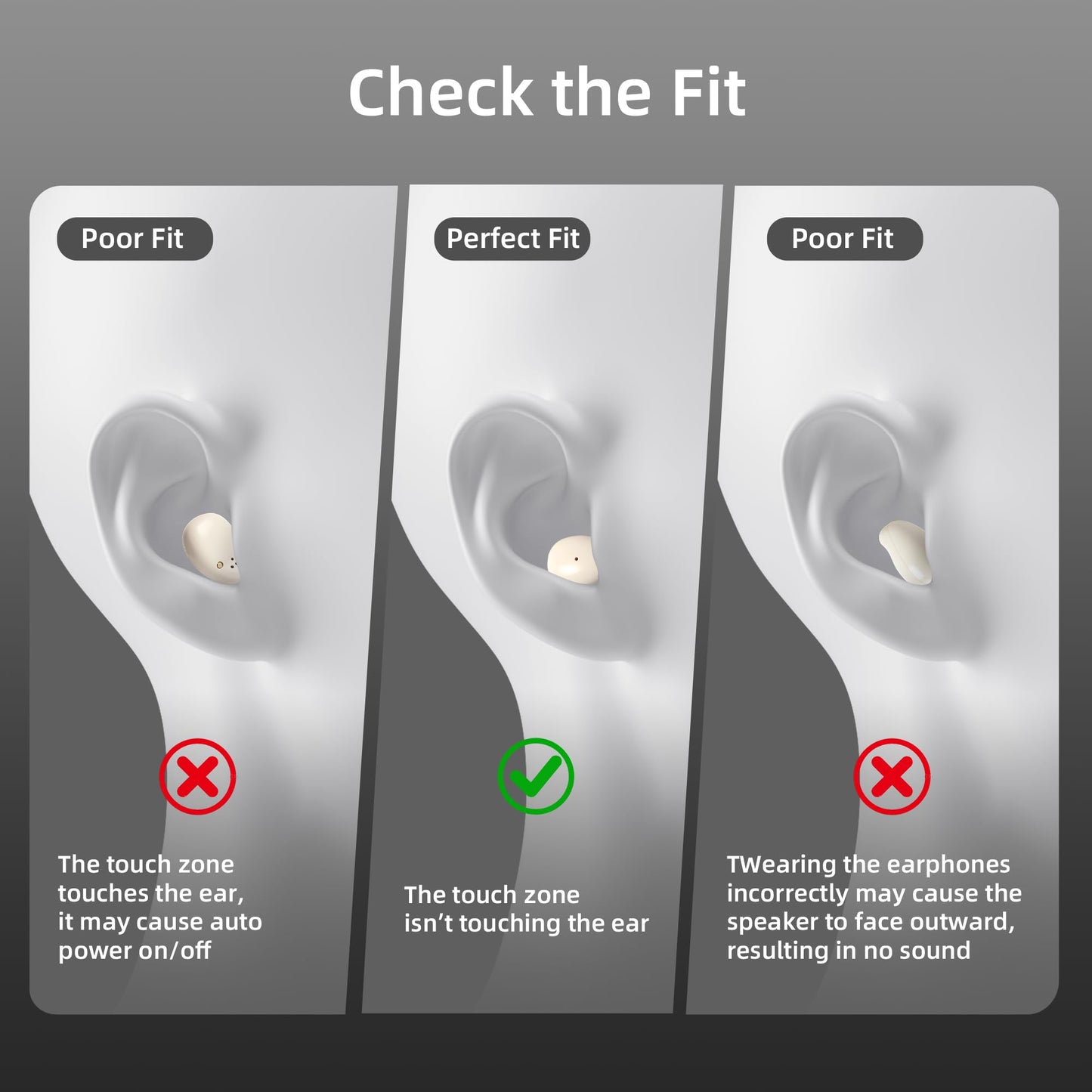 goazzzl Sleep Earbuds for Side Sleepers,Mini Invisible Wireless Earbuds for Small Ear Canals,Bluetooth 5.4, 40H Battery,Noise Blocking,Waterproof,LED