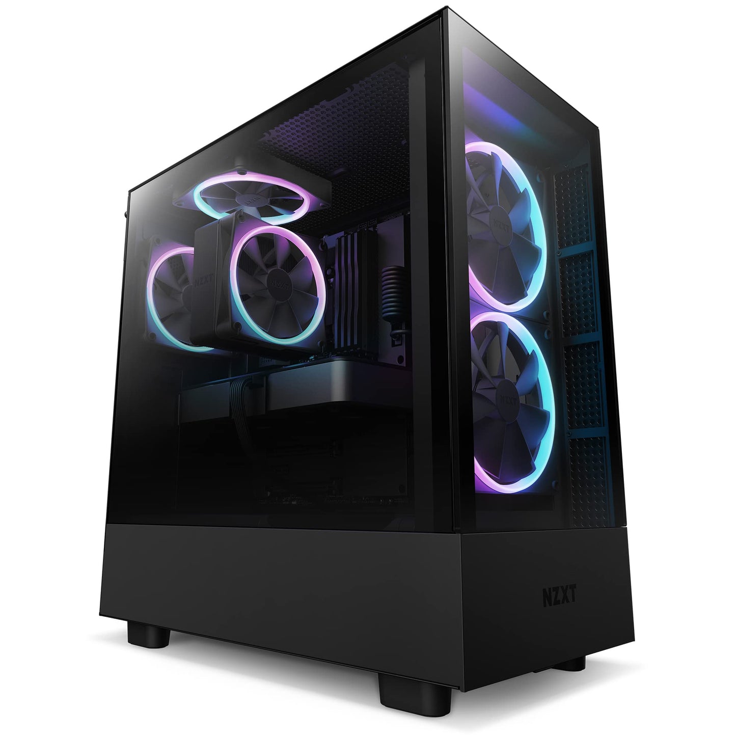 NZXT T120 RGB CPU Air Cooler - RC-TR120-B1 - Conductive Copper Pipes - Fluid Dynamic Bearings - AMD and Intel Compatibility - Black