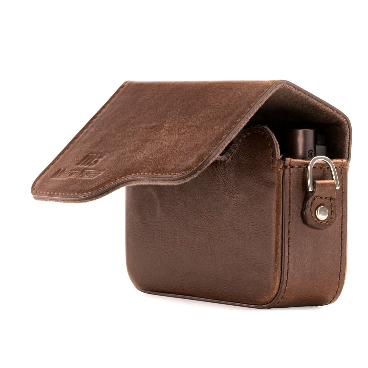 Megagear MG1222 Canon PowerShot G9 X Mark II, G9 X Leather Camera Case with Strap, Dark Brown
