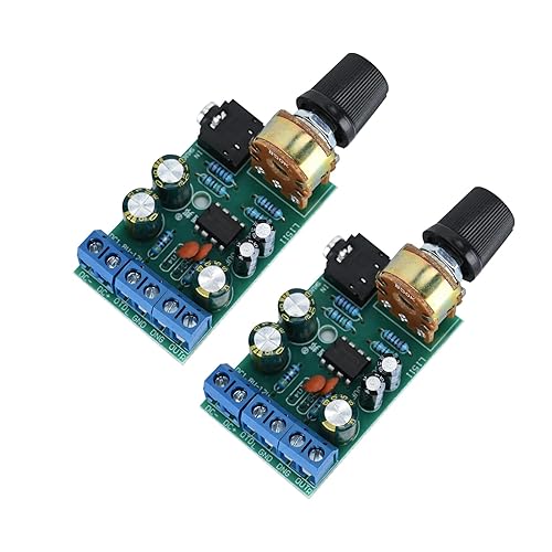 2pcs TDA2822M DC 1.8-12V 2.0 Channel Stereo Amplifier Mini AUX Audio Amplifier Board Module Amplifier Board