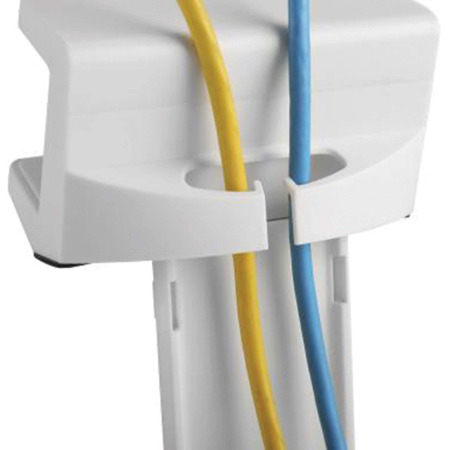 TRIPP LITE Power Strip Holder, Desk Clamp Power Strip Mount, Surge Power Strip Clamp Mount for Surge and Power Strips 1.6' - 2.4' White (CLAMPUSW)