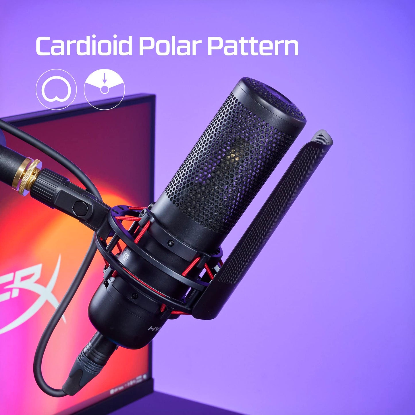 HyperX ProCast Microphone - Large Diaphragm Condenser Mic, XLR Connection