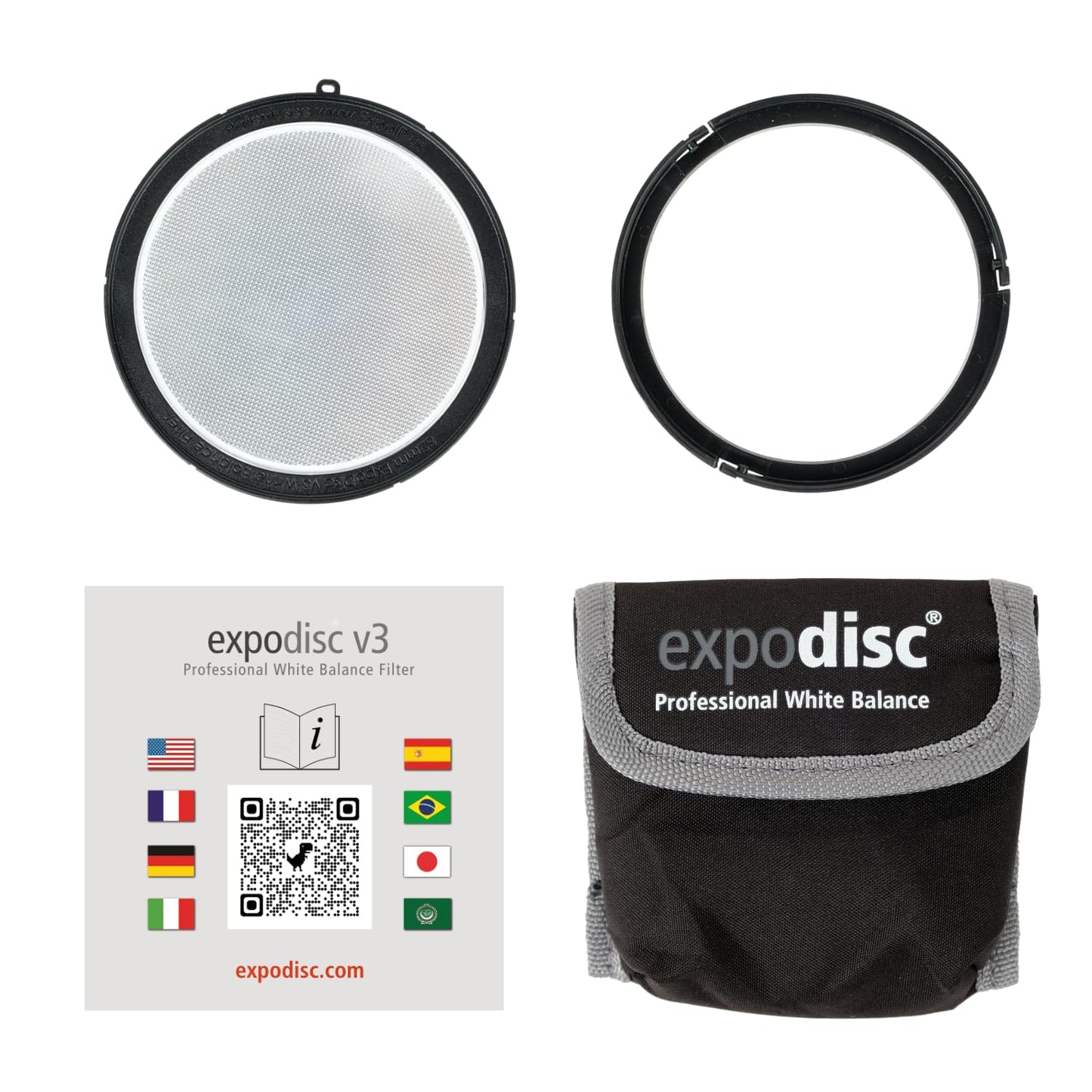 ExpoDisc v3 Professional White Balance Filter (77mm) - Save Time Editing with a Quick and Easy White Balance