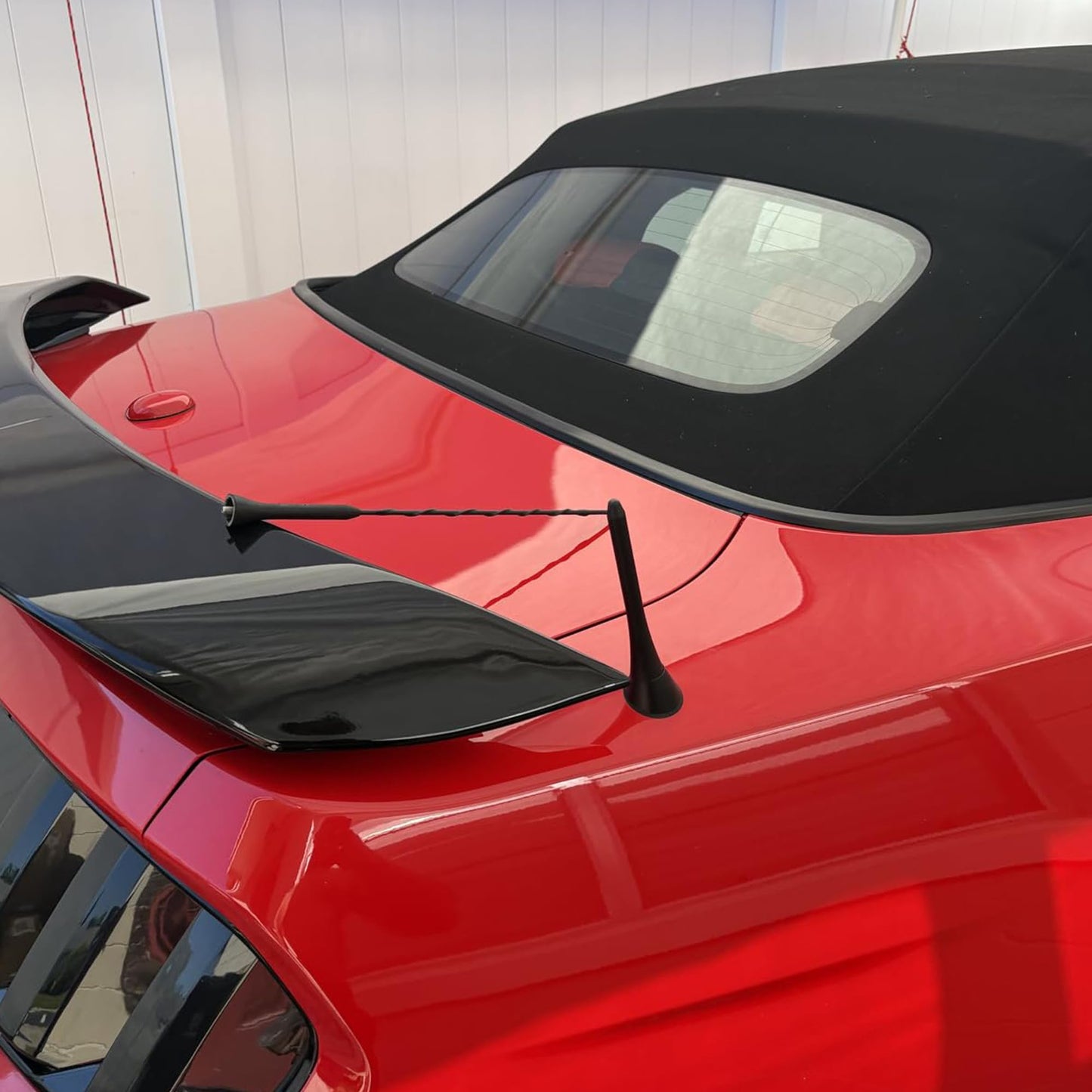 KSaAuto Short Antenna for Ford Mustang Convertible 2015-2024, 5 Inch Black Aluminum Car Antenna Replacement, Ford Mustang Accessories Designed