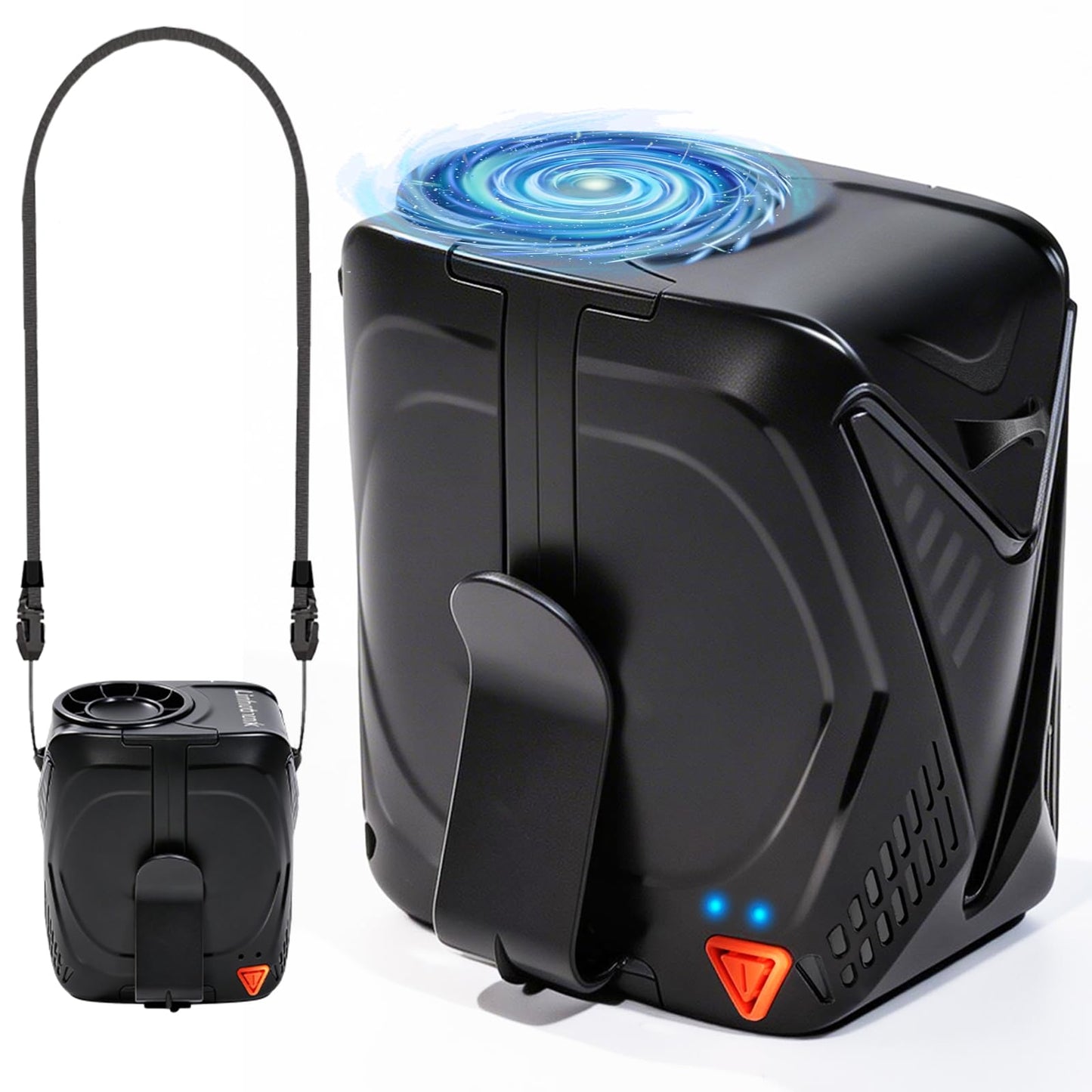 Linhutrunk 2026 AI Portable Fan Rechargeable, 6-Speed Turbo Waist Fan with 6000mAh Battery, 8-31H Max Cooling, 4-in-1 Hands-Free Neck Fan & Clip on
